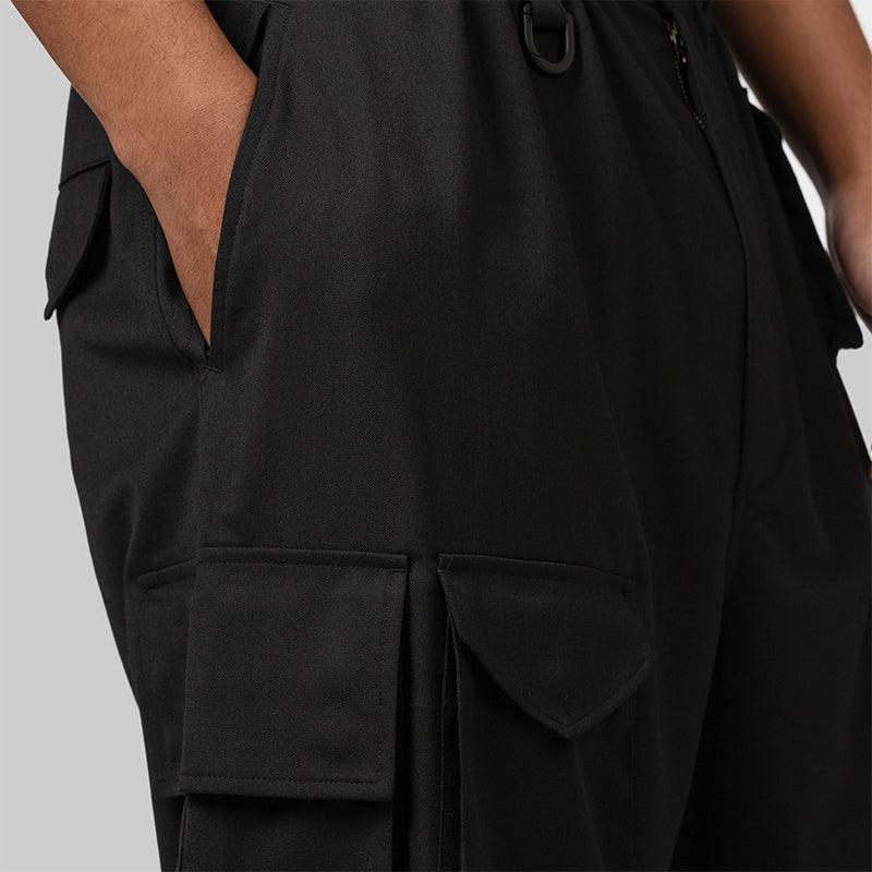 Refined Woven Cargo Pant - Black - Image 7