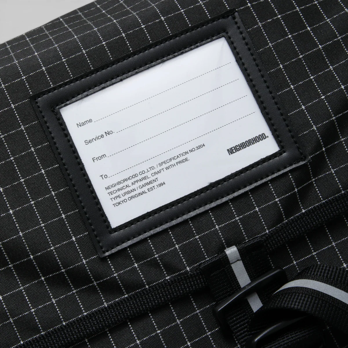 Reflective Messenger Bag - Black - Image 6