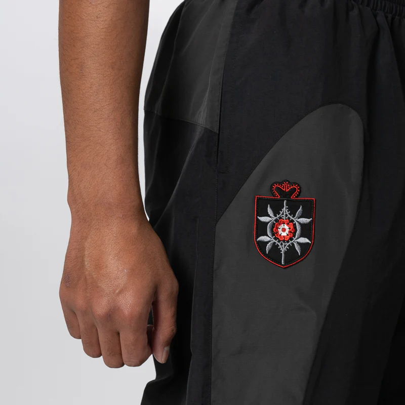 Rose Crest Track Pants - Black/Dark Grey - Image 5