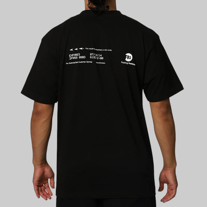 RTA Subway Card T-Shirt - Black - Image 2