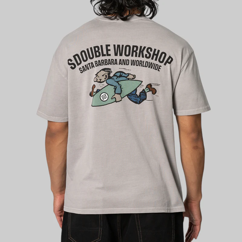 Running Man T-Shirt - Pigment Rock Grey
