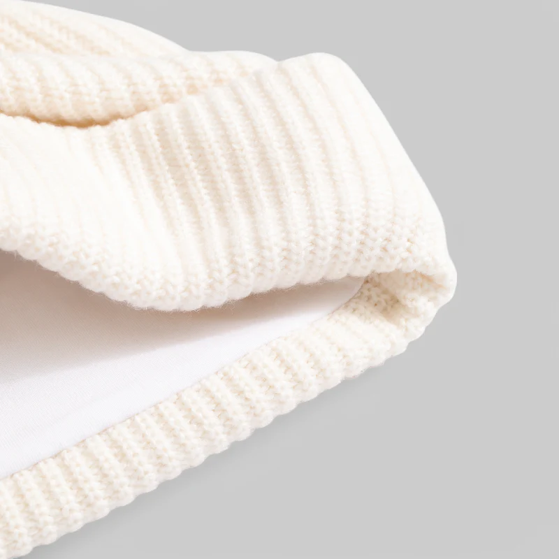 Salt Lined Beanie - White - Image 3