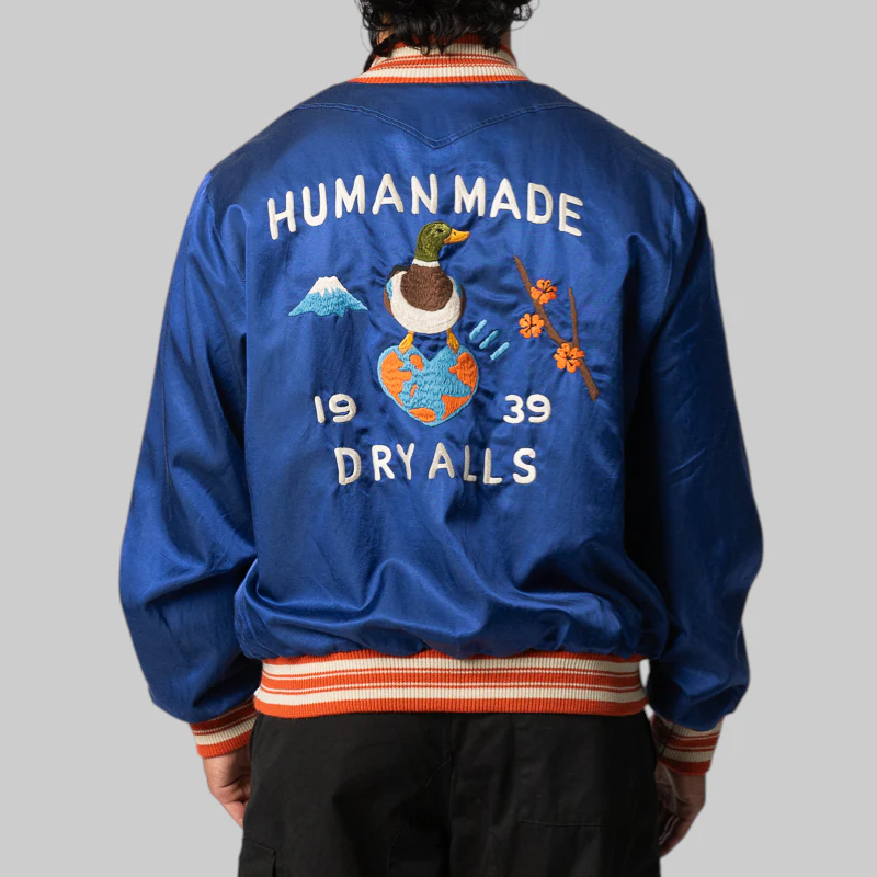 Satin Jacket - Blue - Image 2