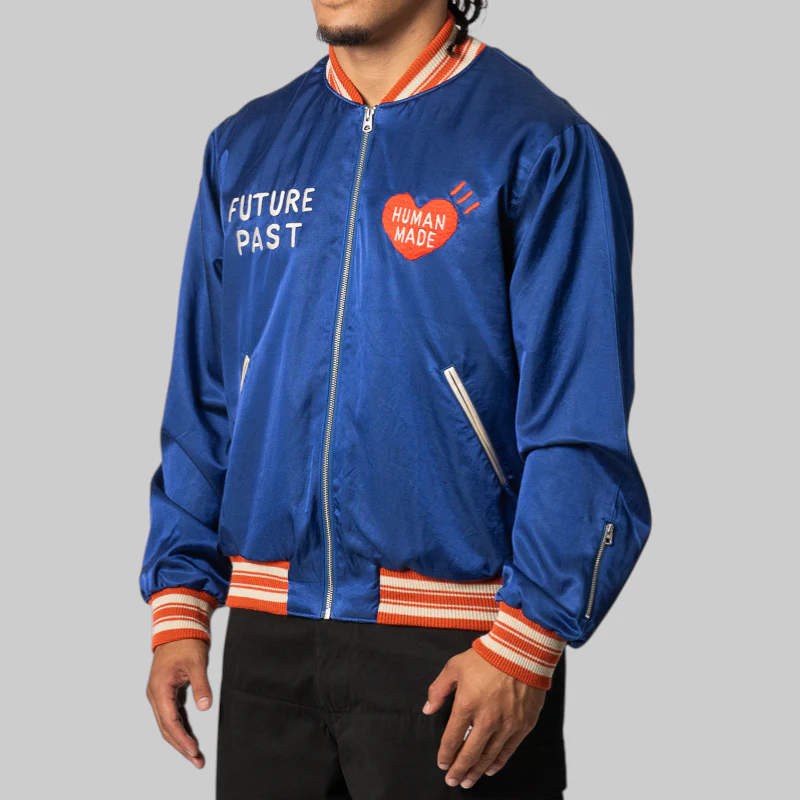 Satin Jacket - Blue - Image 3