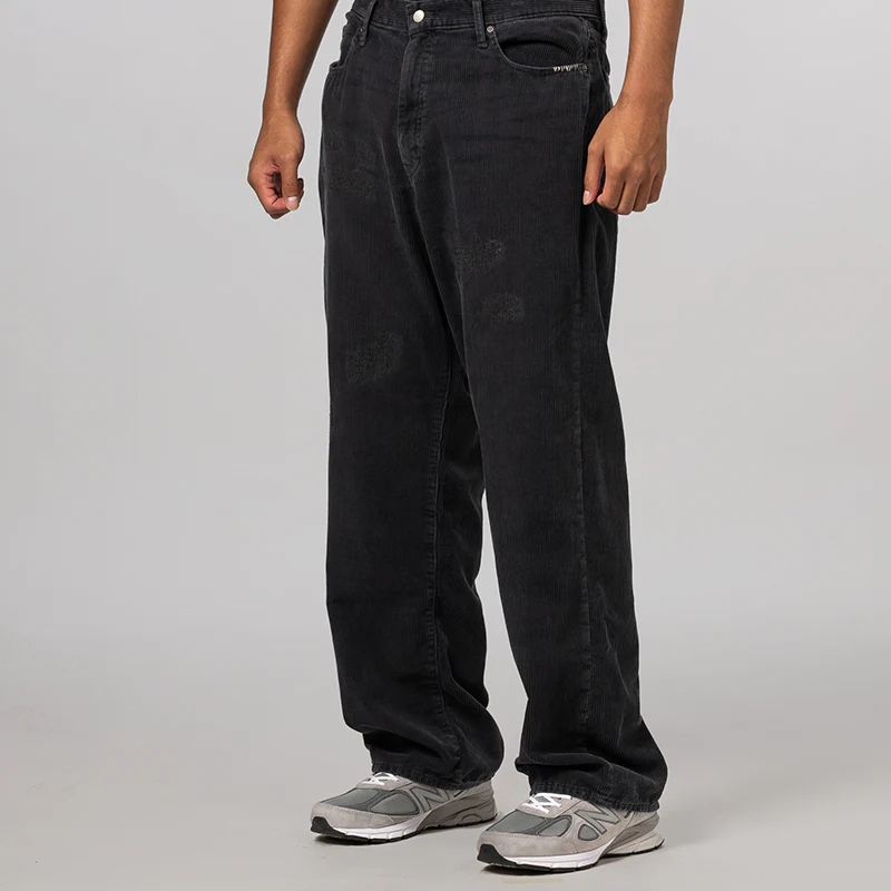 Savage Corduroy DP Wide Pant - Black - Image 2