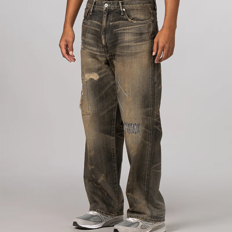 Savage Denim DP Wide Pant - Black - Image 2