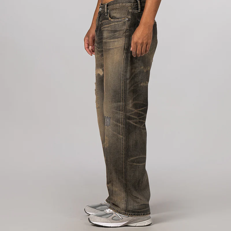 Savage Denim DP Wide Pant - Black - Image 3