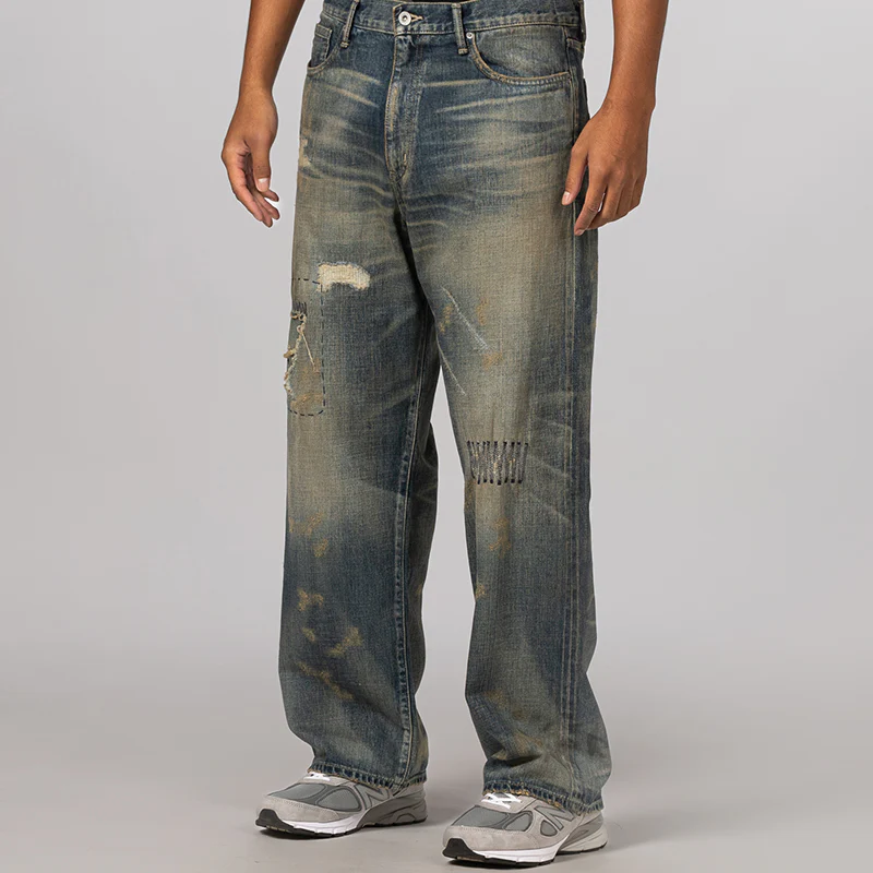 Savage Denim DP Wide Pant - Indigo - Image 2
