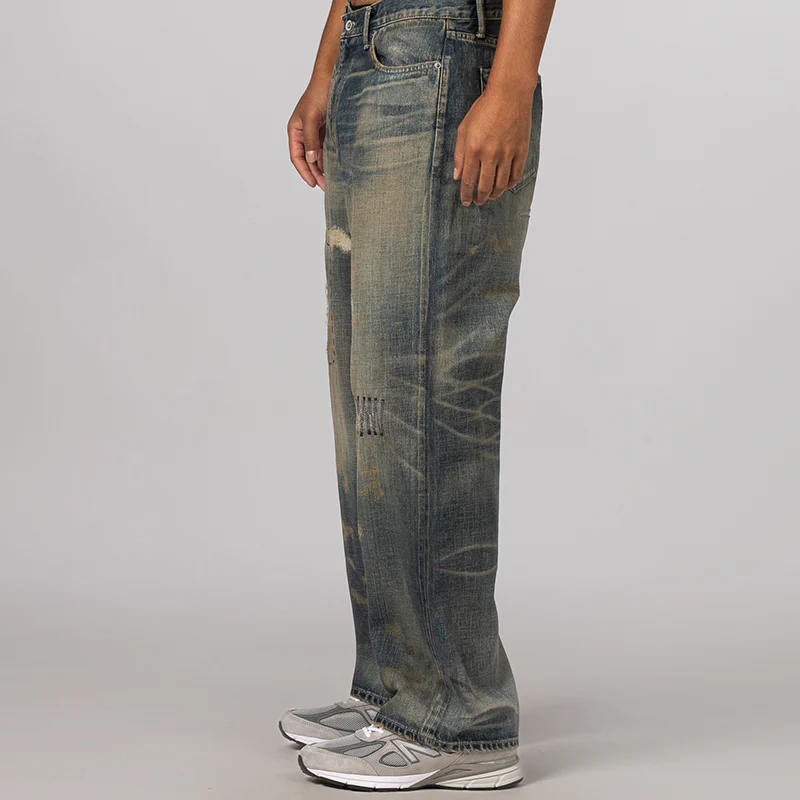 Savage Denim DP Wide Pant - Indigo - Image 3