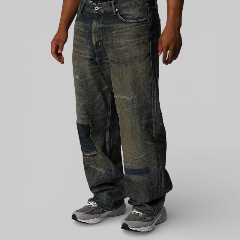 Savage Denim DP Wide Pant - Indigo - Image 2