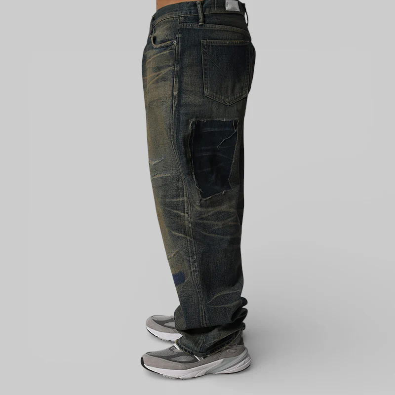 Savage Denim DP Wide Pant - Indigo - Image 3