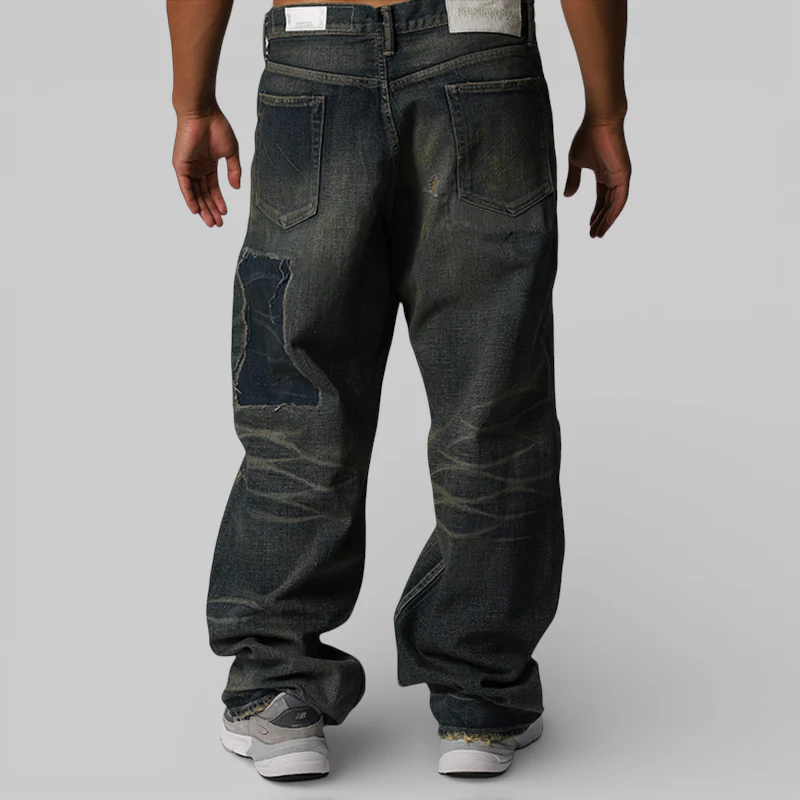Savage Denim DP Wide Pant - Indigo - Image 4