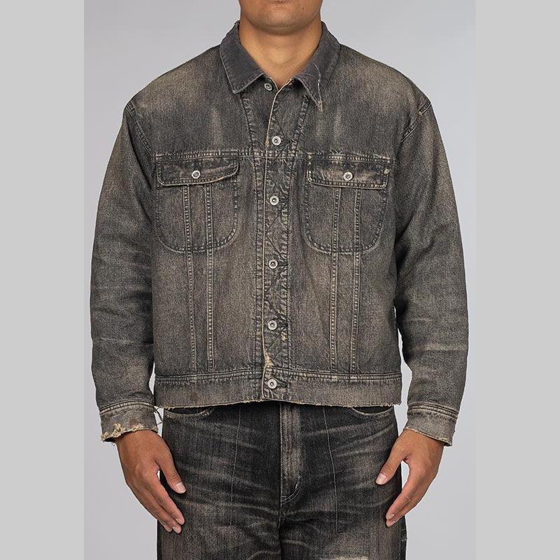 Savage Denim Lined Jacket - Black
