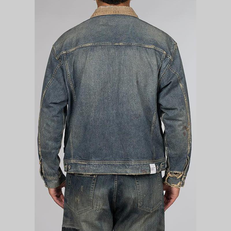Savage Denim Lined Jacket - Indigo - Image 2