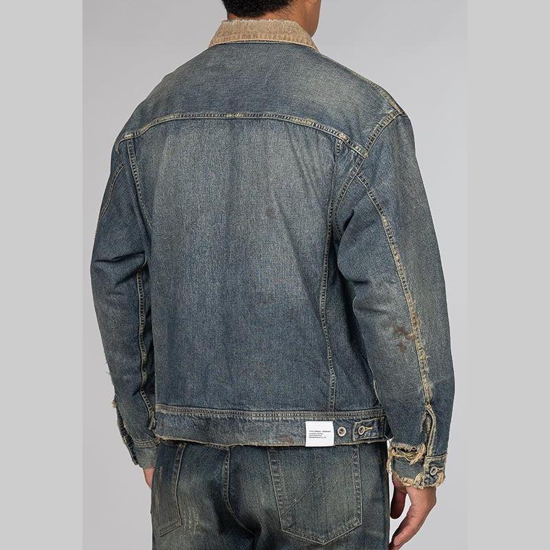 Savage Denim Lined Jacket - Indigo - Image 3