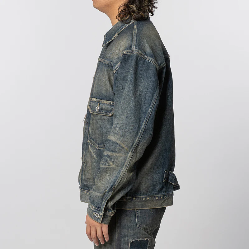 Savage Denim Type-1 Jacket - Indigo - Image 3
