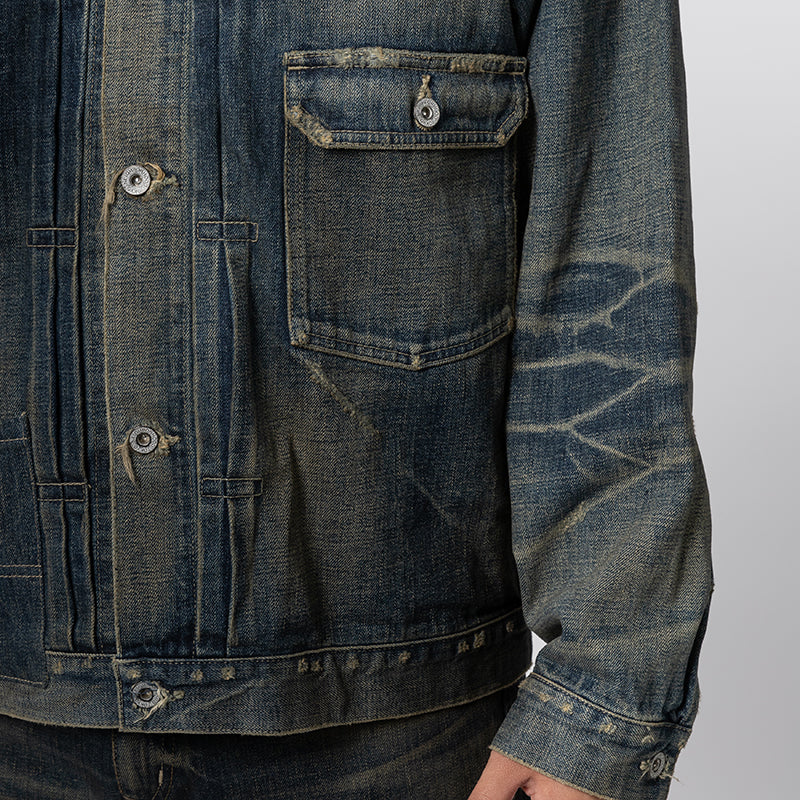 Savage Denim Type-1 Jacket - Indigo - Image 7