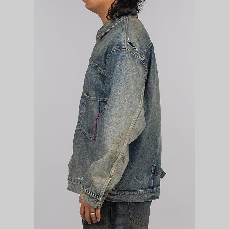Savage Denim Type-1 Jacket - Indigo - Image 3