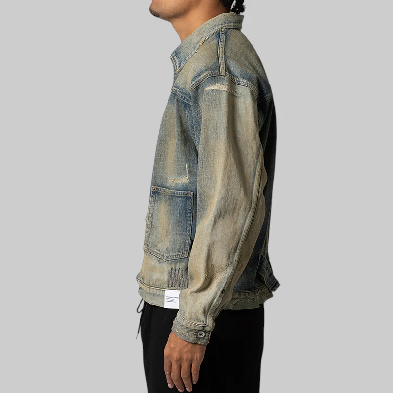 Savage Denim Type-1 MOD Jacket - Indigo - Image 3