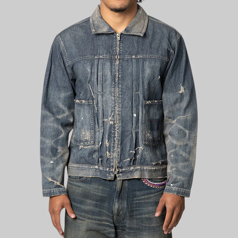 Savage LW Denim Zip Jacket - Indigo