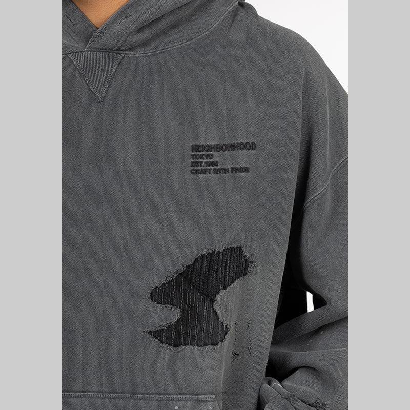 Savage Sweat Parka Long Sleeve - Black - Image 7