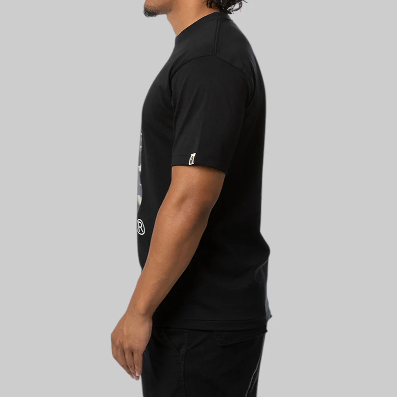 Screen Camo Milo On Big Ape T-Shirt - Black/Black - Image 2