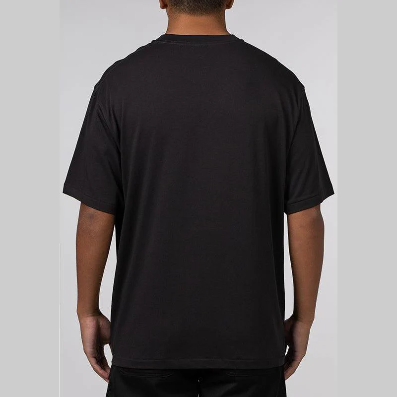 Screen Print College Relaxed Fit T-Shirt - Charcoal - Image 2