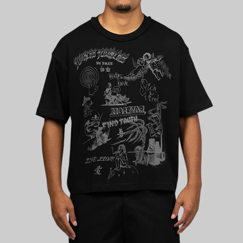 Scribbles T-Shirt - Black