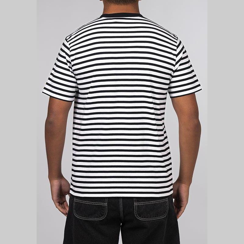 Seidler Pocket T-Shirt - Stripe/Black/White - Image 2