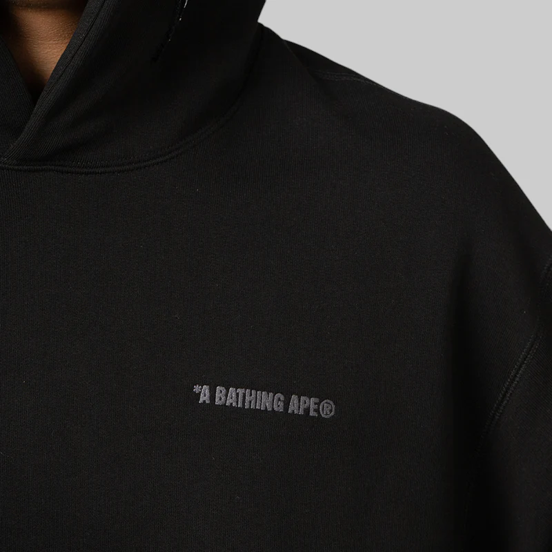 Shark Logo Relaxed Fit Hoodie - Black - Image 8