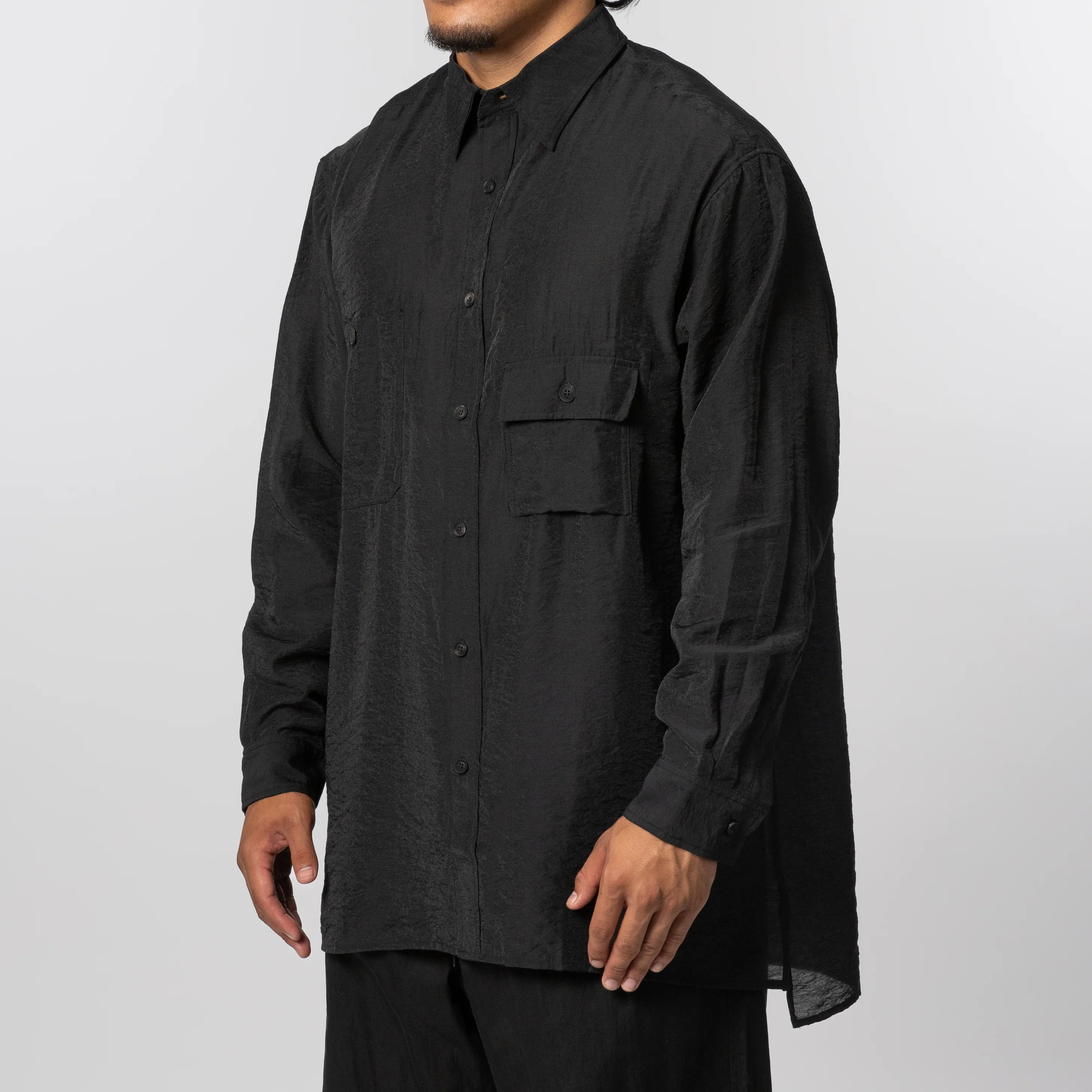 Shirt Long Sleeve - Black - Image 2