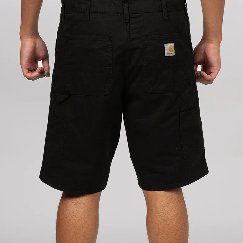 Single Knee Short - Black Garment Dyed - Image 4