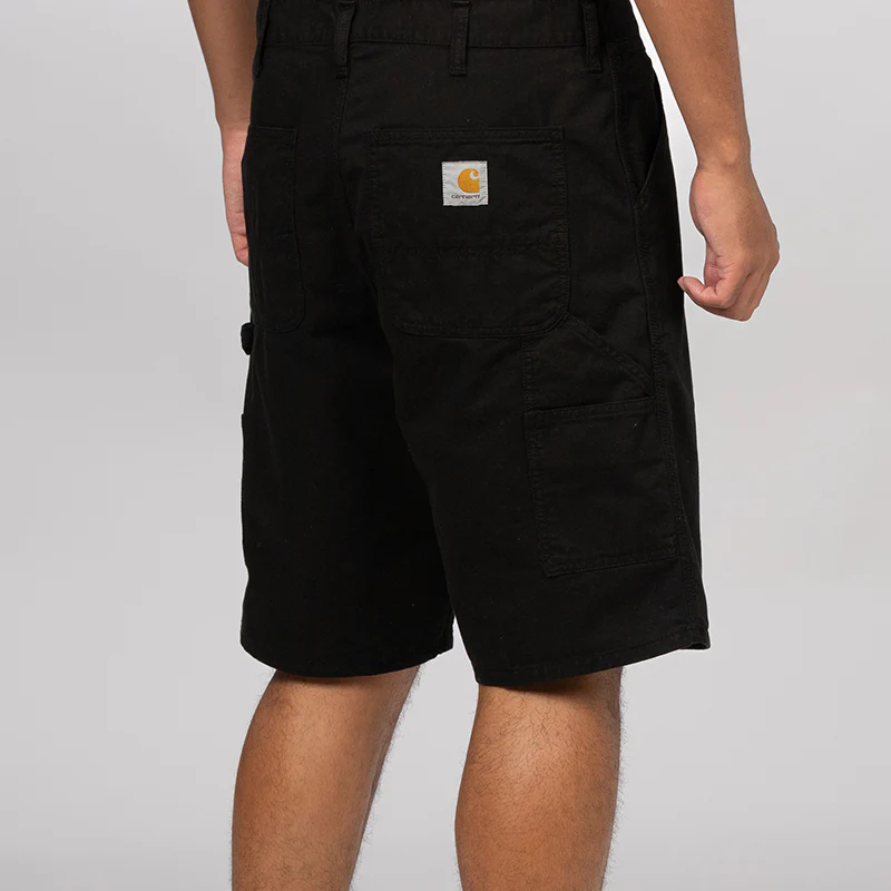 Single Knee Short - Black Garment Dyed - Image 5
