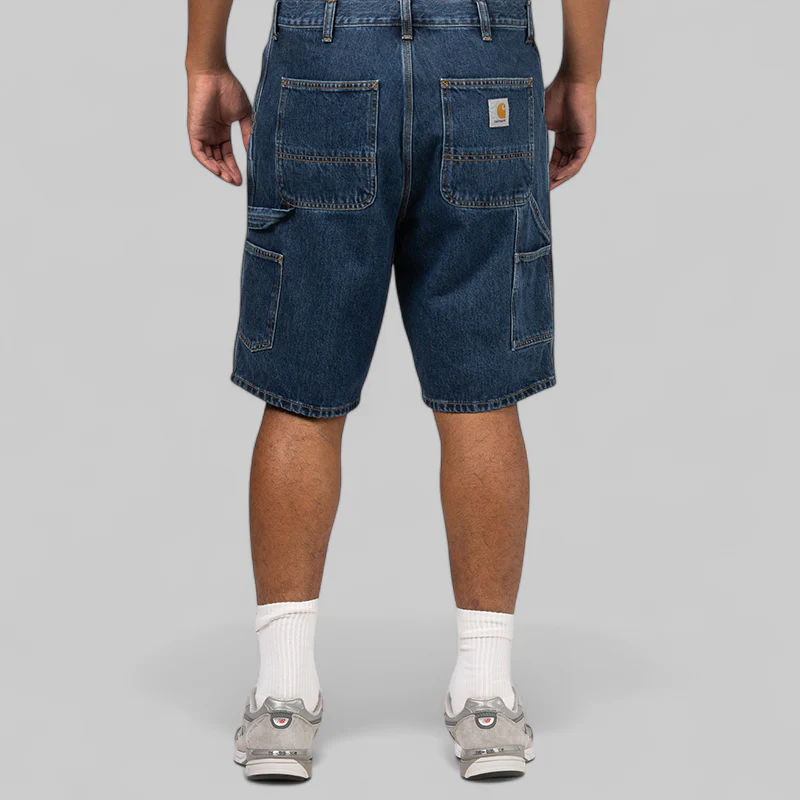 Single Knee Short - Blue (Stone Washed) - Image 5