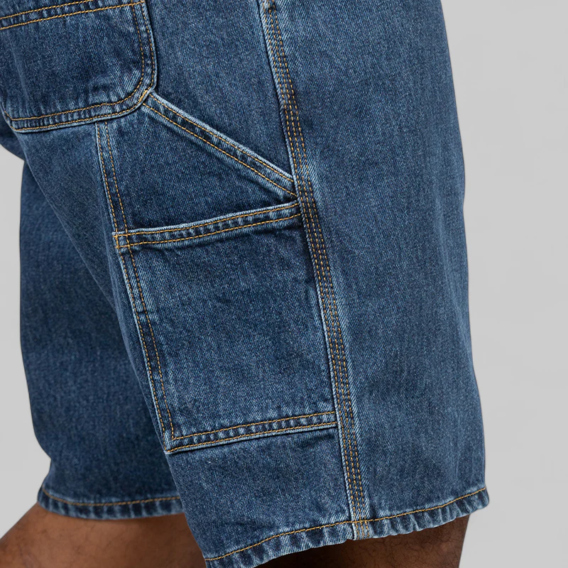 Single Knee Short - Blue (Stone Washed) - Image 8