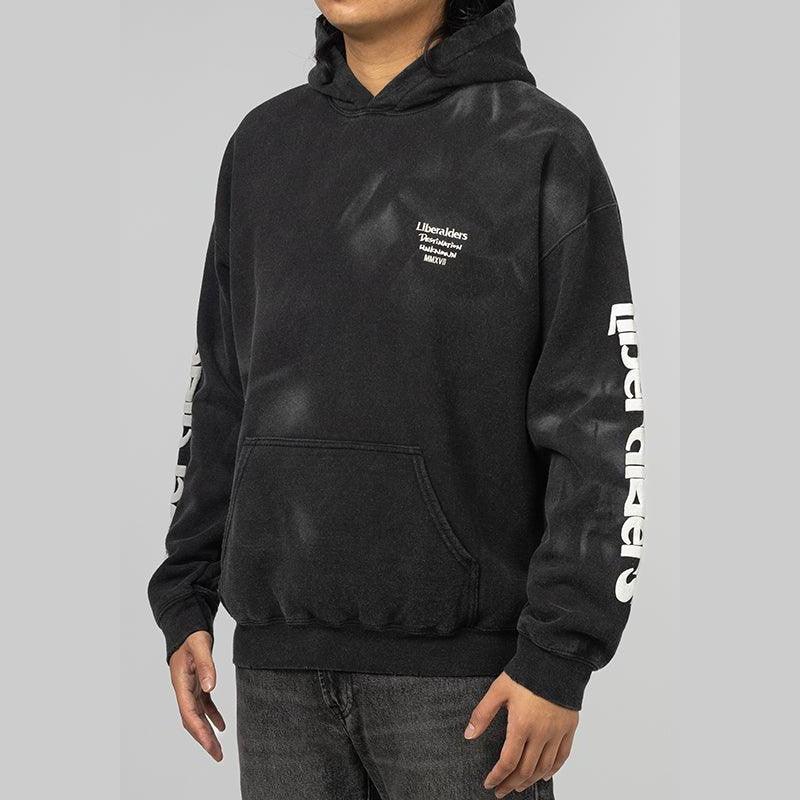 Sleeve Print Hoodie - Black - Image 2