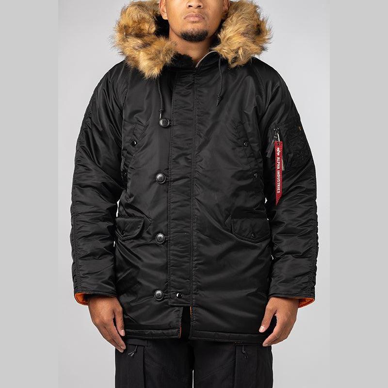 Slim Fit N-3B Parka - Black - Image 3