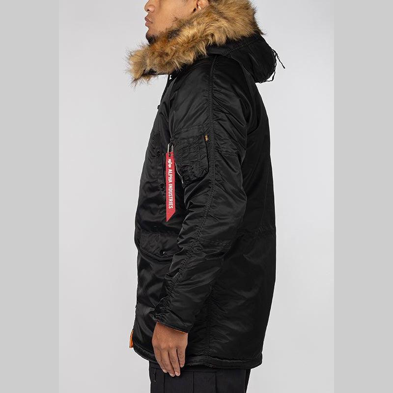 Slim Fit N-3B Parka - Black - Image 4