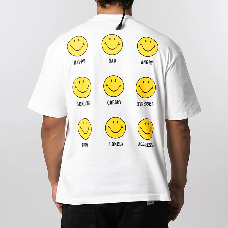 Smiley Mood T-Shirt - White - Image 2
