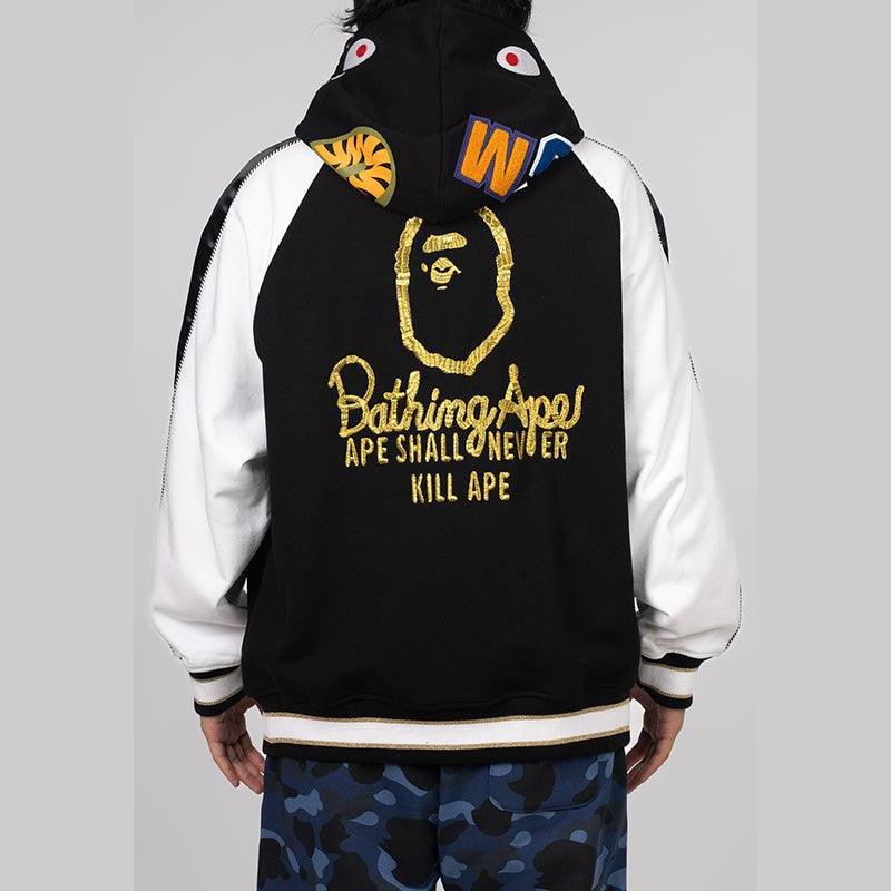 Souvenir Shark Zip Hoodie - Black - Image 6