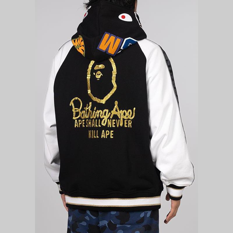 Souvenir Shark Zip Hoodie - Black - Image 7