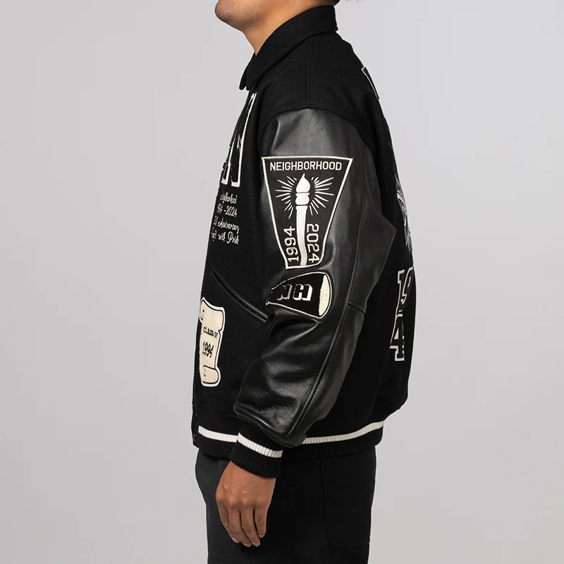 Stadium Jacket - Black/White - Image 3