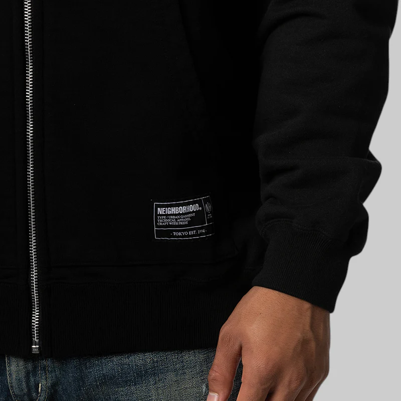 Staple Sweat Zip Hoodie - Black - Image 7