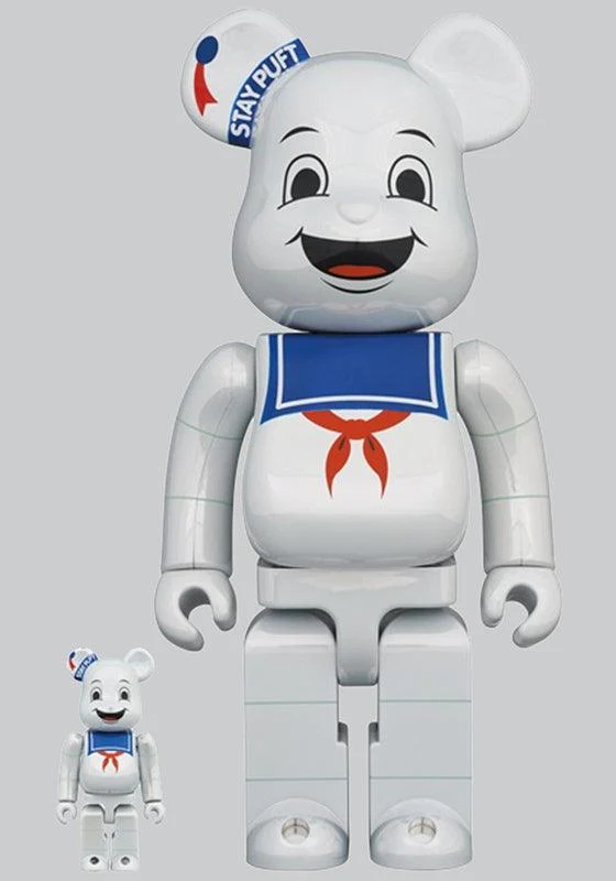 Stay Puft Marshmallow Man White Chrome Ver. 400% & 100% Set