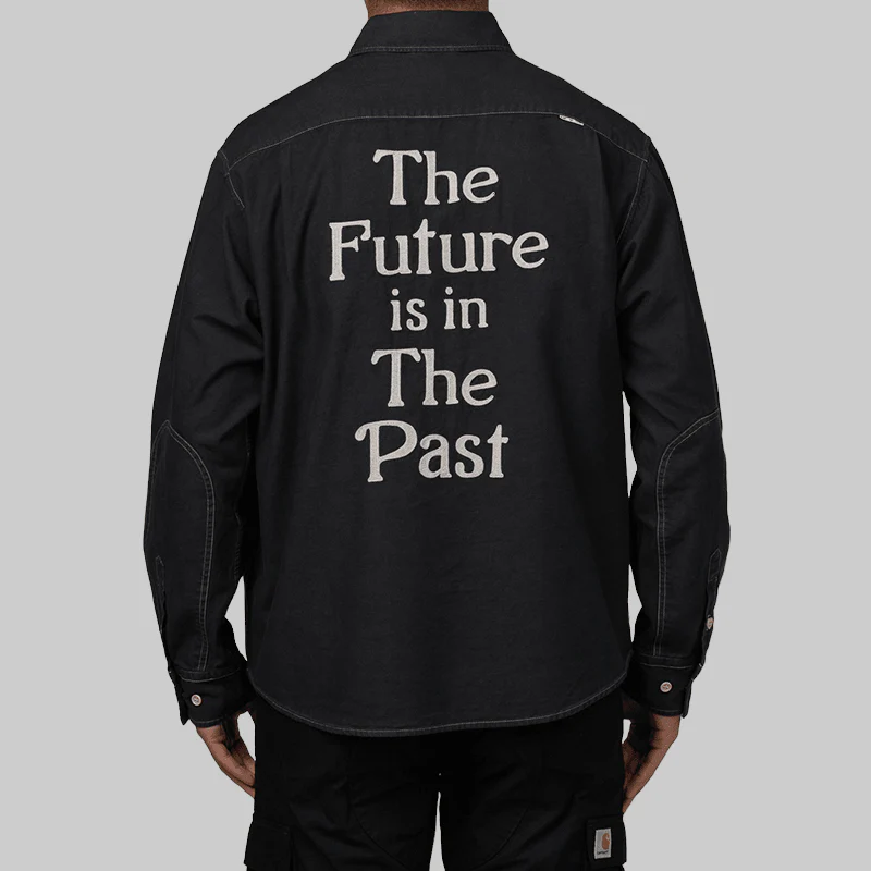 Stitch Work Shirt - Black - Image 3