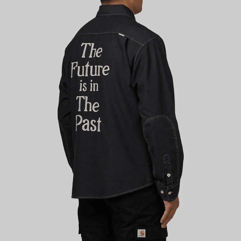 Stitch Work Shirt - Black - Image 4