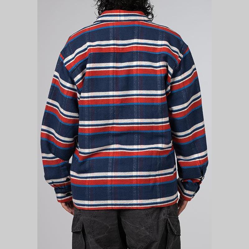 Stripe Flannel Shirt - Navy - Image 2