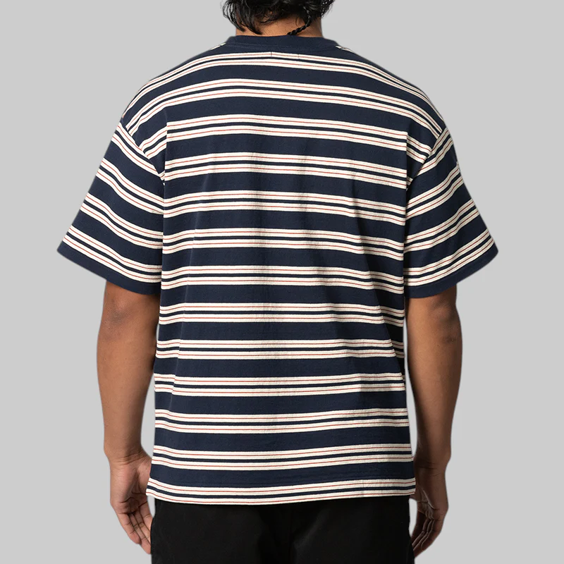 Striped T-Shirt - Navy - Image 3