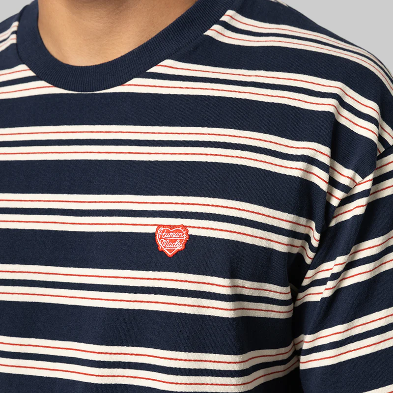 Striped T-Shirt - Navy - Image 4