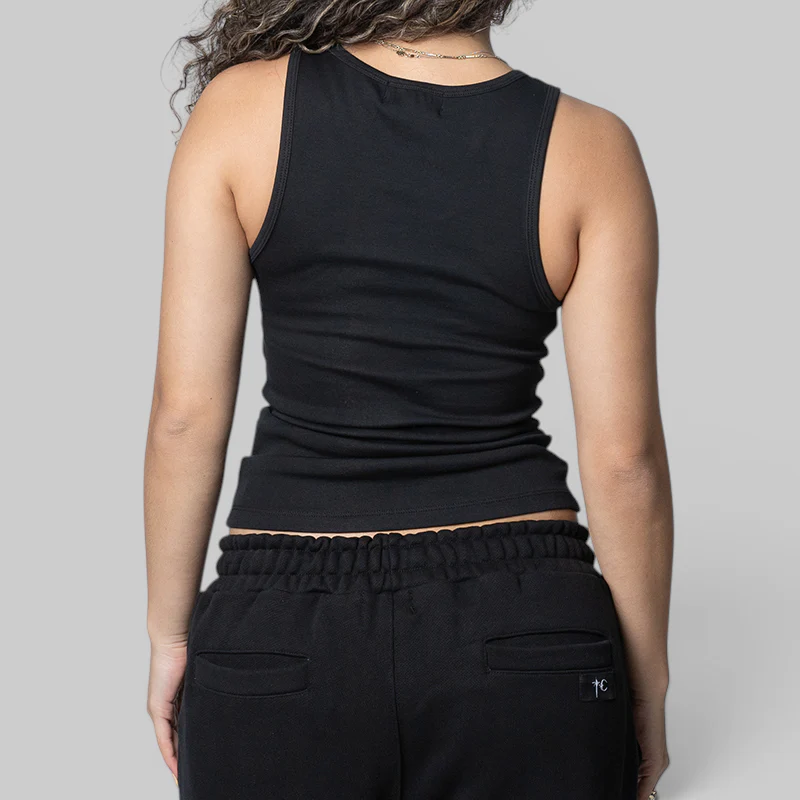 TC Not Easy Tank Top - Black - Image 3